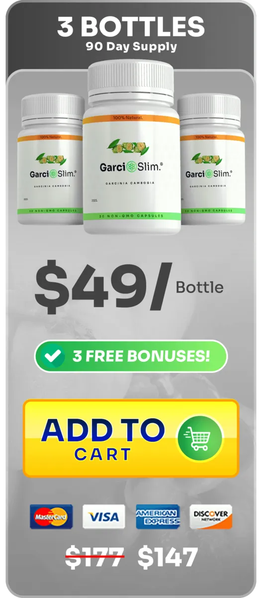 GarciSlim™ 3 bottles pricing